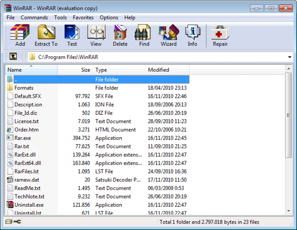 Winrar setup exe download